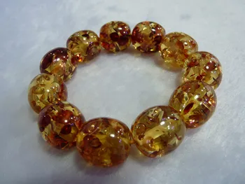 

source two generation Baltic Amber beeswax hand string Haihuapo drum Bead Bracelet wholesale safflower flower amber