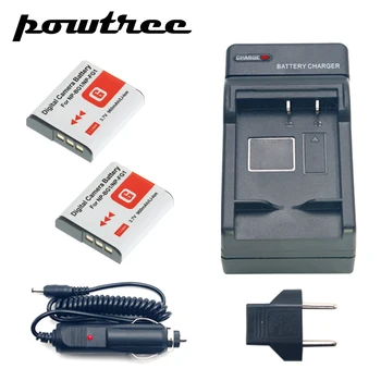 

2Packs NP-BG1 Li-ion Camera Battery 3.7V 960mAh +Battery Charger+Car Charger For Sony DSC-W170 DSC-W215