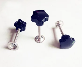 

20pcs/LOT M8x50mm Thread Lathe Star Head Diameter 40mm Clamping Grips Knob Replacement Screw on Type Star knob handles M8xD40X50