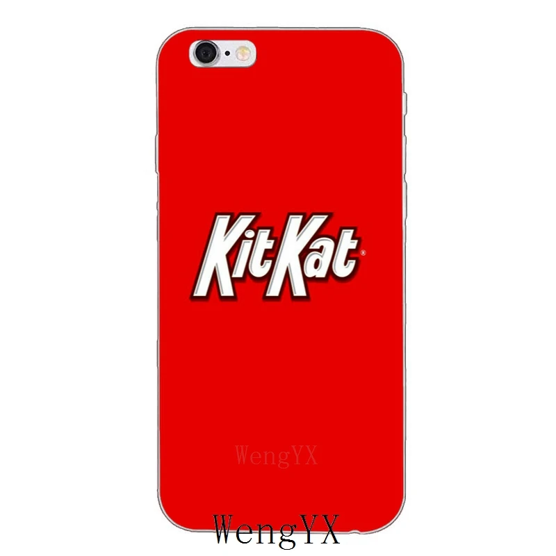Комплект kat chocolate kitkat тонкий силиконовый мягкий чехол для телефона iPhone 4 4s 5 5s 5c SE 6 6s
