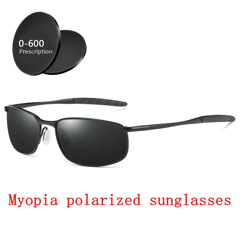

Small square Custom Made Myopia Minus Prescription Polarized Lens Sunglasses Men Designer Vintage Sun Glasses Male Goggles FML