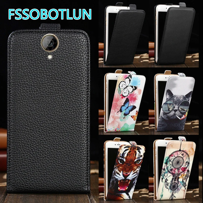 

Factory Direct! High Quality Up and Down Flip PU Leather Cartoon Drawing Vertical Phone Case For HTC One E9 Plus