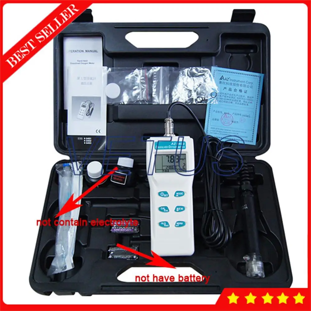 AZ8403 Portable Oxygen analyzer meter water aquaculture content oxygen detect concentration Water Dissolved Oxygen MeterAnalyzer цена AZ8403 Portable Oxygen analyzer meter water aquaculture content oxygen detect concentration Water Dissolved Oxygen MeterAnalyzer цены онлайн