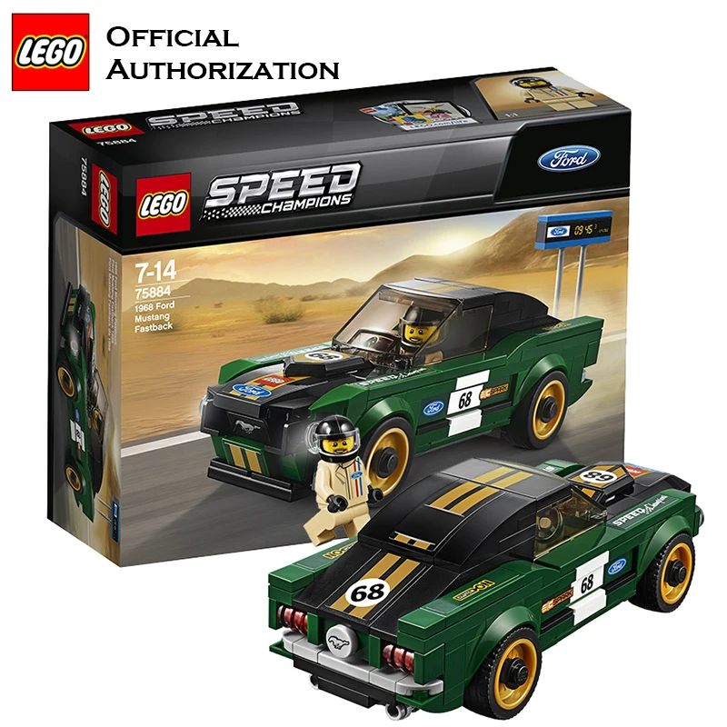 LEGO Building Bricks DIY Toy Speed Champion Ford Mustang Super Sport Car Creative Blocks Lego Bricks Toy For Children Brinquedos