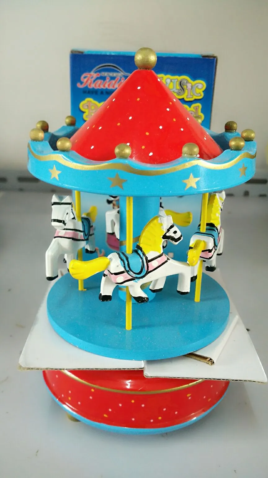 Wholesale 100pcs/lot Carousel Music Box For Kids Wedding Gift Toyin