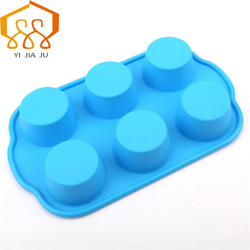 

Diy 6 even Round cake cup / Muffin Cup / Moussi West Dim Sum Mold Silicone Cake Mold Tool Pudding Free Shipping