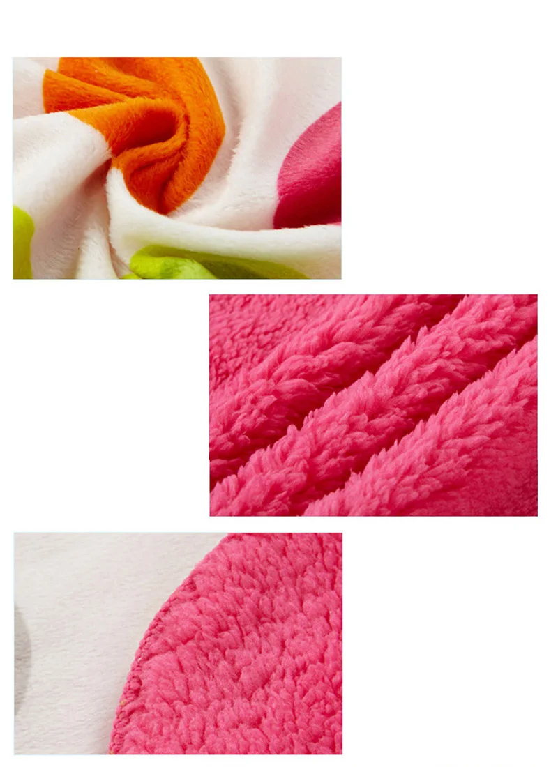 JUST CUTE Cartoon Baby Blanket Newborn Thick Double Layer Baby Swaddle Blanket Stroller Popular Wrap Mantas Para Bebe (2)