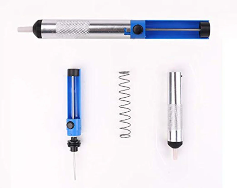 KALAIDUN Aluminum Metal Desoldering Pump Suction Tin Gun Removal Vacuum DesolderSoldering Sucker Pen Hand Welding Tools