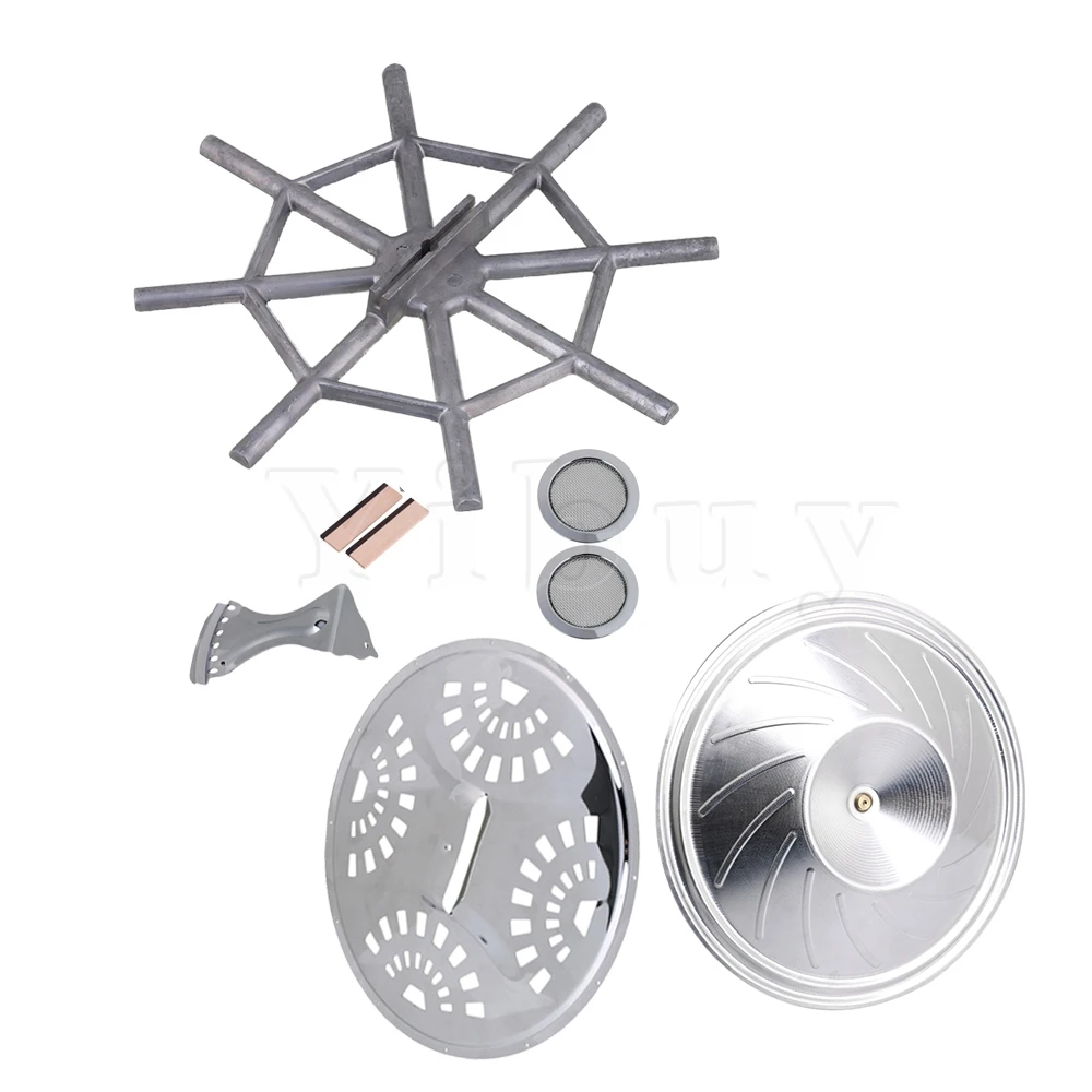 Yibuy 8pcs Resonator Cones Soundhole Screens Tailpiece Bridge Saddle for Dobro Guitar Yibuy 8pcs Resonator Cones Soundhole Screens Tailpiece Bridge Saddle for Dobro Guitar