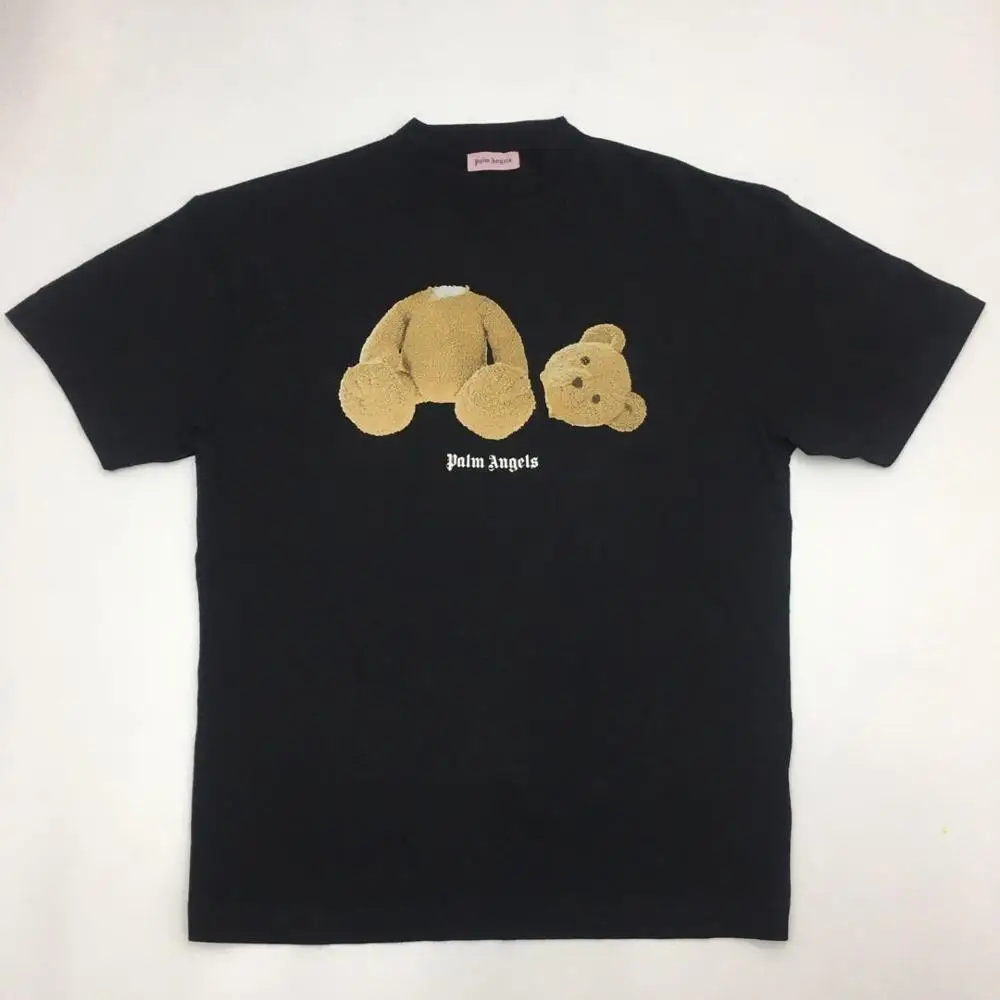 

Palm Angels T Shirts Men Broken bear Palm Angels T-shirt Summer Style Palm Angels Top Tees