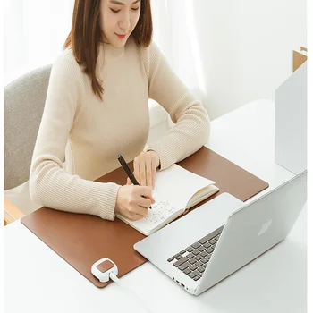 

Winter Warmer Office Table Computer Mouse Pad PU Waterproof Desk Keyboard Mat Game Electric Heating Pads