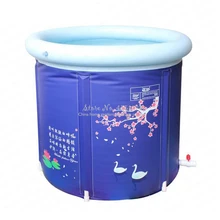 Ванна большого размера для взрослых утолщенная раскладная ванна с изоляционной крышкой и подушкой Ванна бочка сосуд в ванную бесплатно надувная