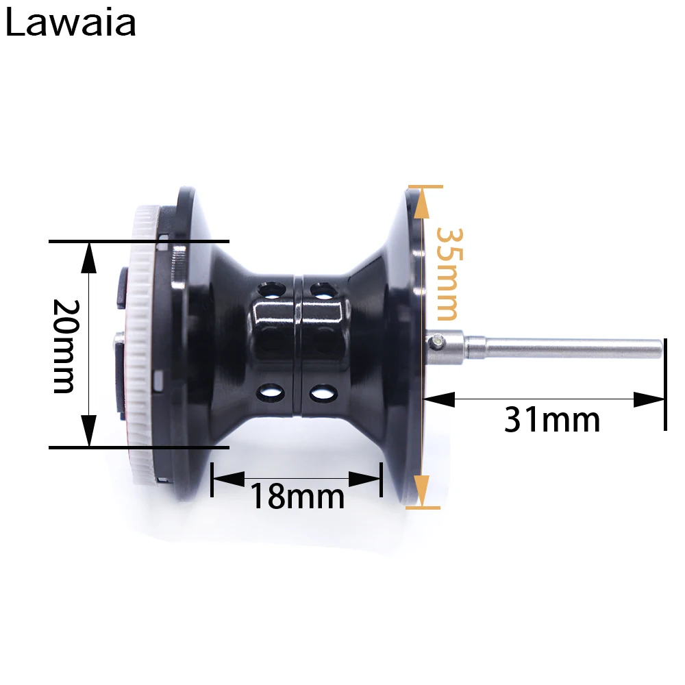 Lawaia рыболовная Катушка Алюминиевый сплав мелководье катушка 14 г легкий магнитный тормоз baitcasing катушка запасные части замена