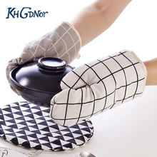 KHDGNOR изолированные перчатки хлопок белье теплоизоляция микроволновая печь протектор высокой температуры защитные перчатки