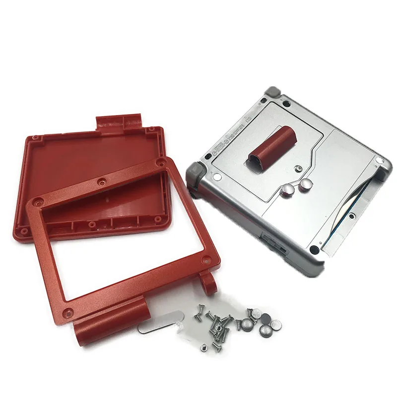 6 шт. красно серебристый корпус чехол Замена для Nintendo Gameboy Advance SP GBA SP|Запасные