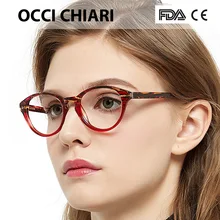 Прозрачные круглые очки, прозрачная оправа для женщин, близорукость, оправа для очков, оптическая оправа, прозрачная, анти-синяя, OCCI CHIARI W-CIOE