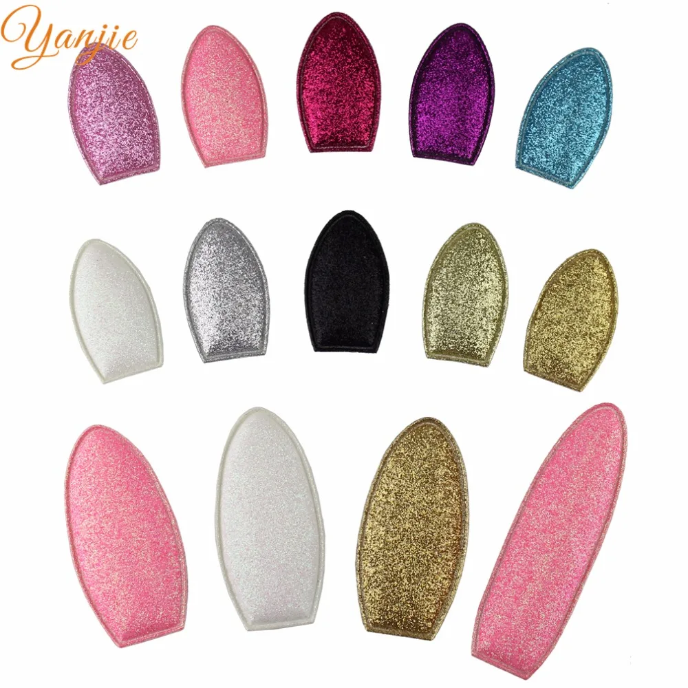 

1 Pair Chic European Kids Girl Glitter Easter Rabbit Ears Trendy Kids DIY Hair Accessories Children Headwear Headwrap Hairband