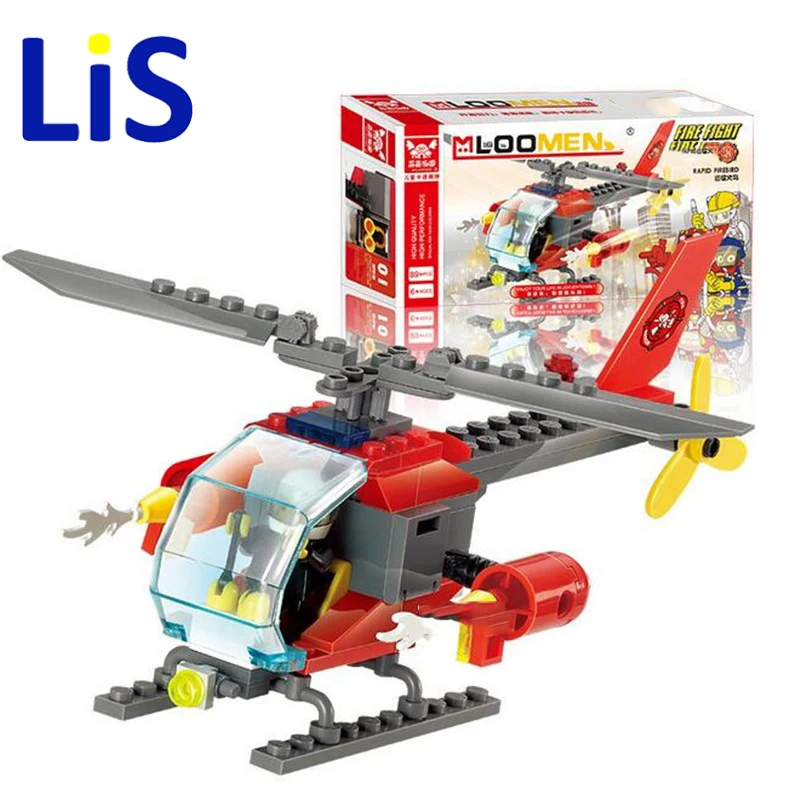 

Lis J317 Kids' Favorite!! 89pcs DIY Small Particles Building Blocks Helicopters Assemble Toy Early Educational Brinquedos