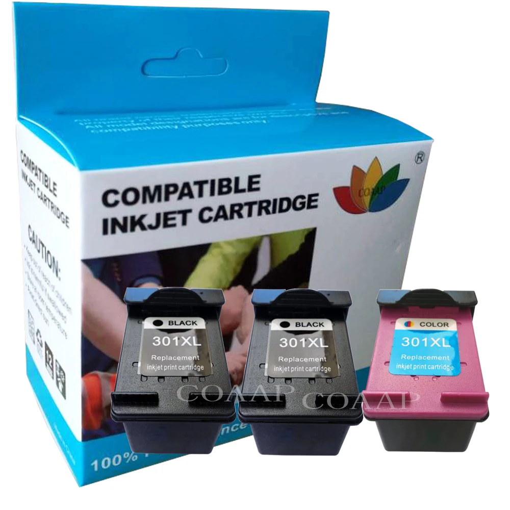 Сменные чернила COAAP для принтера hp301 hp 301 xl Deskjet 1000 1050 1510 2000 2050 2050S 2510 2540 3050a 3054|ink
