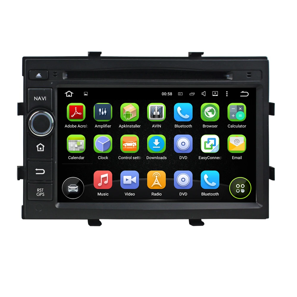 

KLYDE 7" 2 Din Android 8.1 Car Radio For Chevrolet Cobalt Spin Onix 2012- Car Audio Multimedia Car Stereo Mirror link DVD Player