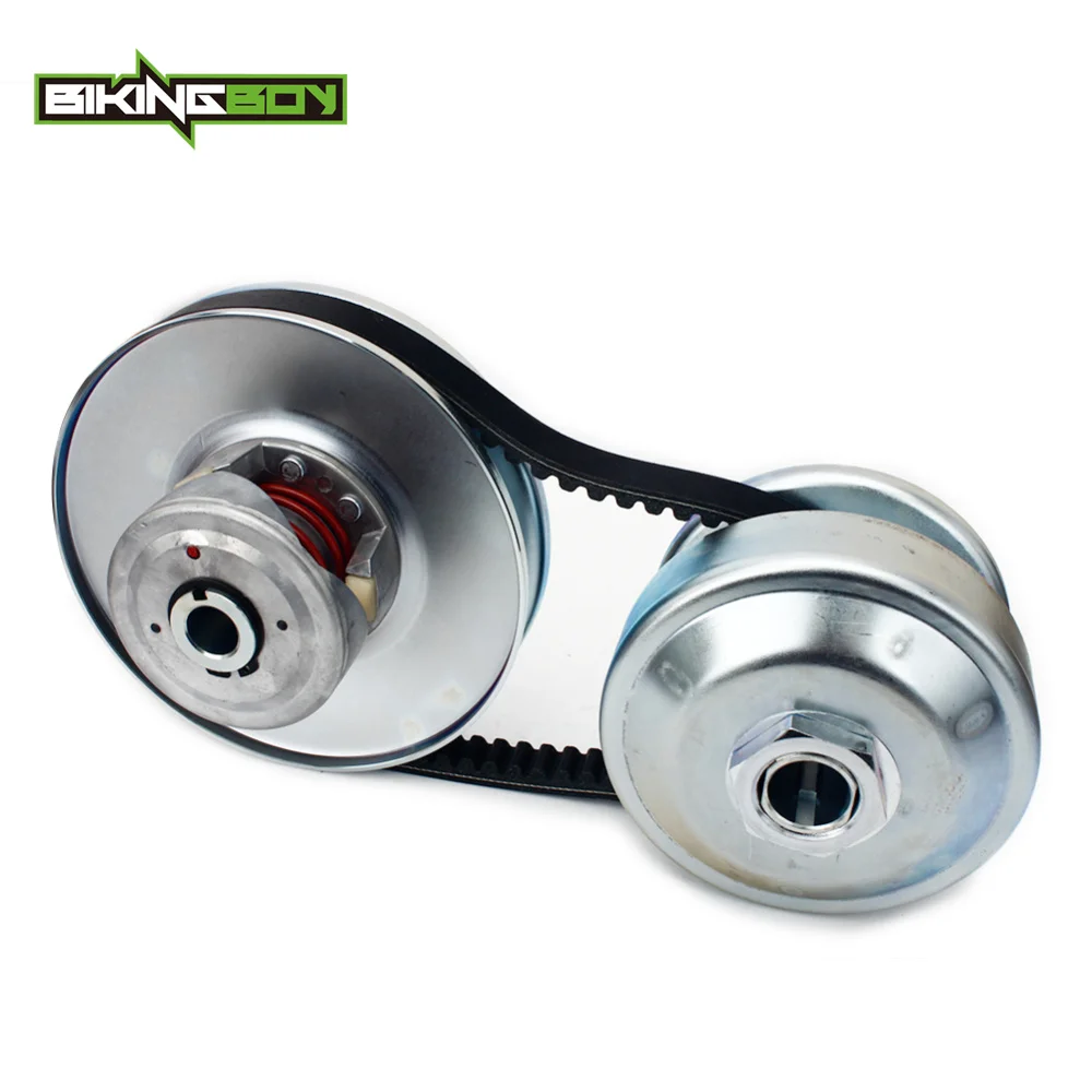 

BIKINGBOY 1" Driver Clutch + 5/8" Driver Clutch with Bore 33 7/8" OD Belt 40 Series Go Kart Torque Converter Driver Clutch Set