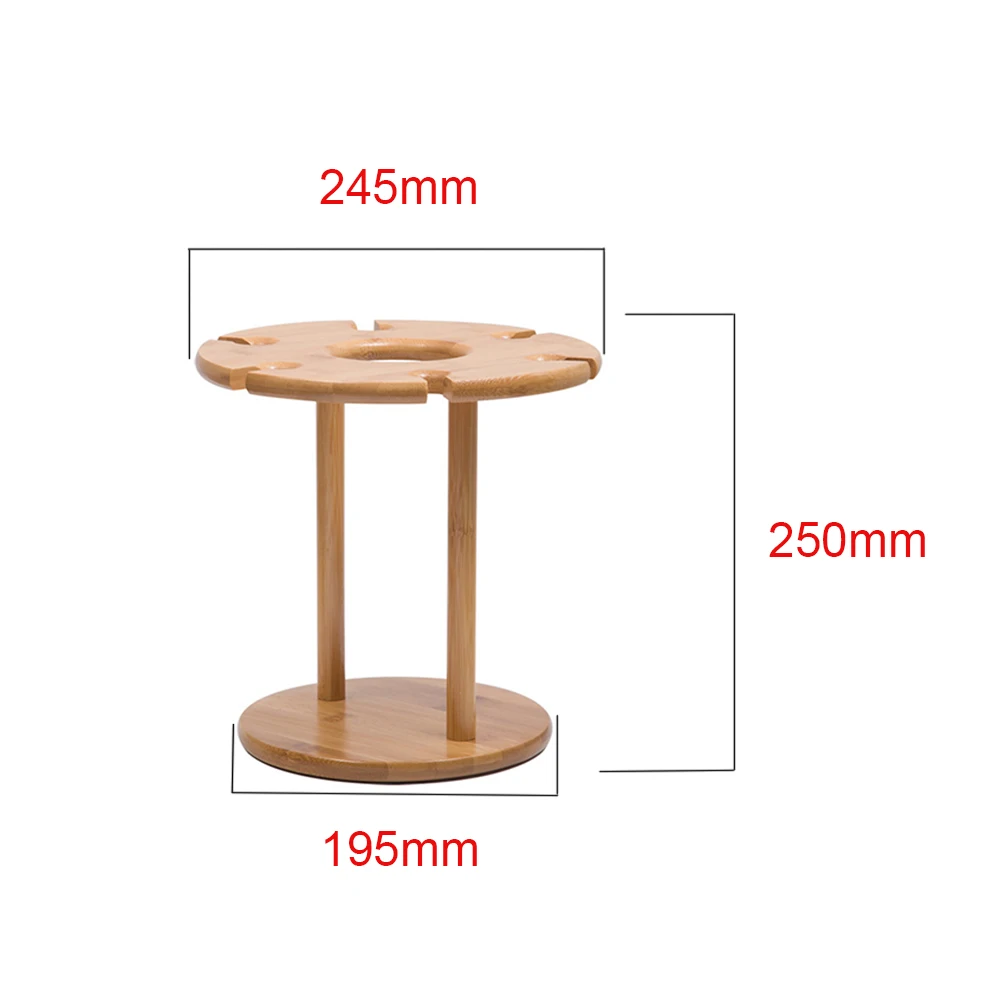 Сушильный Столешница держатель для вина стойка вверх дном бокал домашняя кухонная для хранения натуральный бамбук подвесная полка-органайзер декоративная