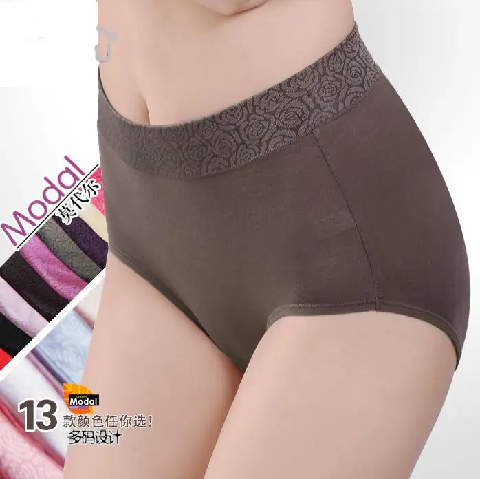 AQ220 Amazing Intimates Briefs High Waist Modal Women Underwear Sexy Seamless Panties Underpants Plus Size AQ220 Amazing Intimates Briefs High Waist Modal Women Underwear Sexy Seamless Panties Underpants Plus Size