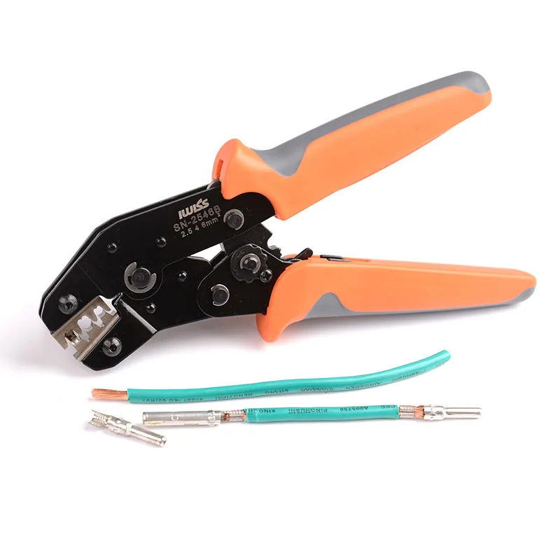

IWISS MC4 Solar PV Connector Crimping Pliers Tools for for AWG14-10 2.5/4/6mm2 Solar Panel PV Cable with Wire EDM Die