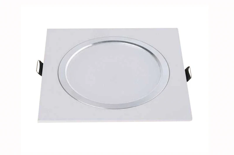 Светодиодный квадратный светильник 3 Вт 5 Вт 7 Вт 12 Вт Серебристый Белый Черный AC110V 220 В светодиодный потолочный светильник для кухни/дома/Внутреннее освещение служебных помещений