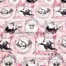 50*105 см мультфильм Розовая злая ведьма хлопок Bad woman Ткань для шитья жир четверть лоскутное одеяло кукла детское постельное белье, лоскутное