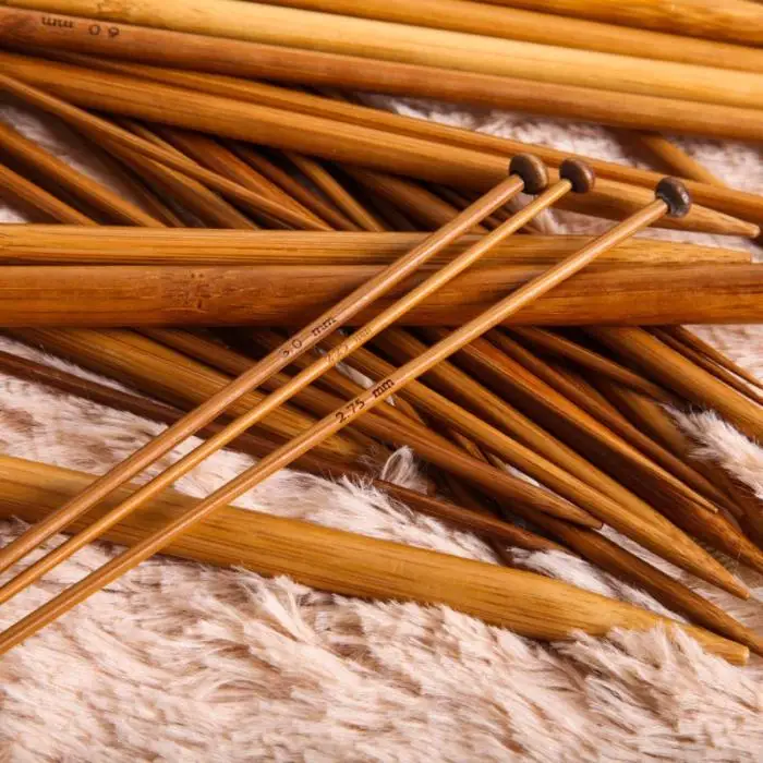36 шт. 18 размеров одиночный острый карбонизированный бамбук Спицы для вязания ремесло застежки для вязания комплект MYDING
