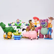 9Pcs/Set Disney Pixar Toy Story 4 Woody Buzz Lightyear Jessie toy story decoration Sheriff cowboy Model Toys For Children Gift 9Pcs/Set Disney Pixar Toy Story 4 Woody Buzz Lightyear Jessie toy story decoration Sheriff cowboy Model Toys For Children Gift