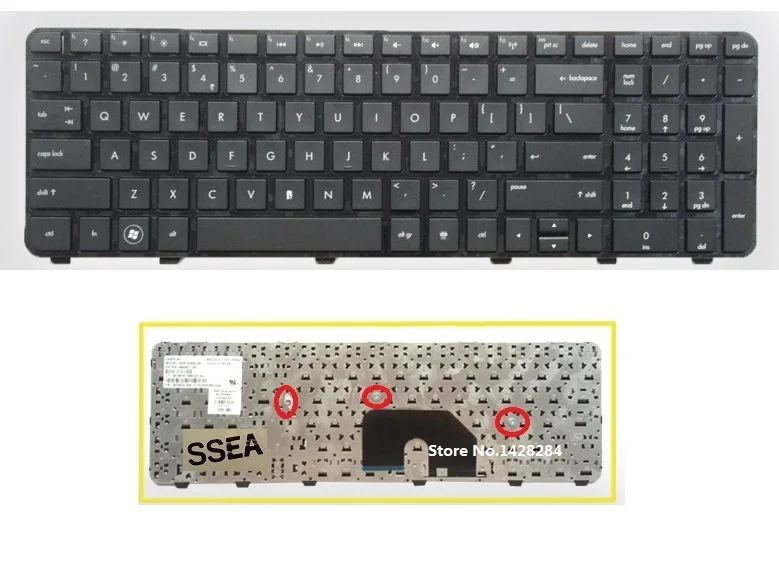 SSEA New laptop US Keyboard For HP Pavilion dv6 6000 DV6 6100 DV6 6200 ...