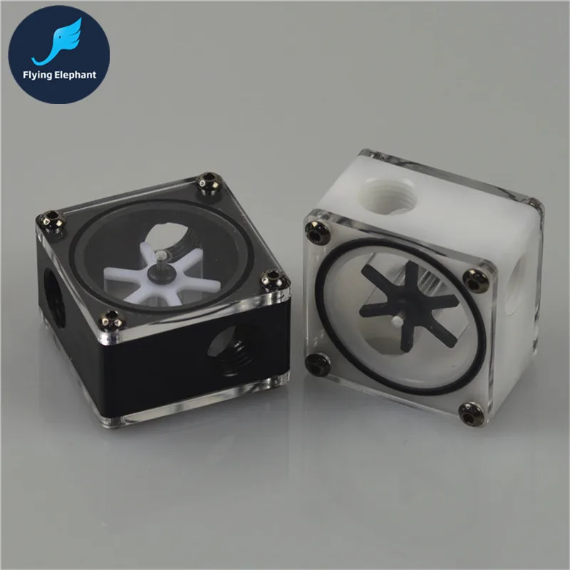 

Water Cooling Flow Meter Acrylic 3 Ways G1/4 speedometer thread with end cup cooling kit fittings