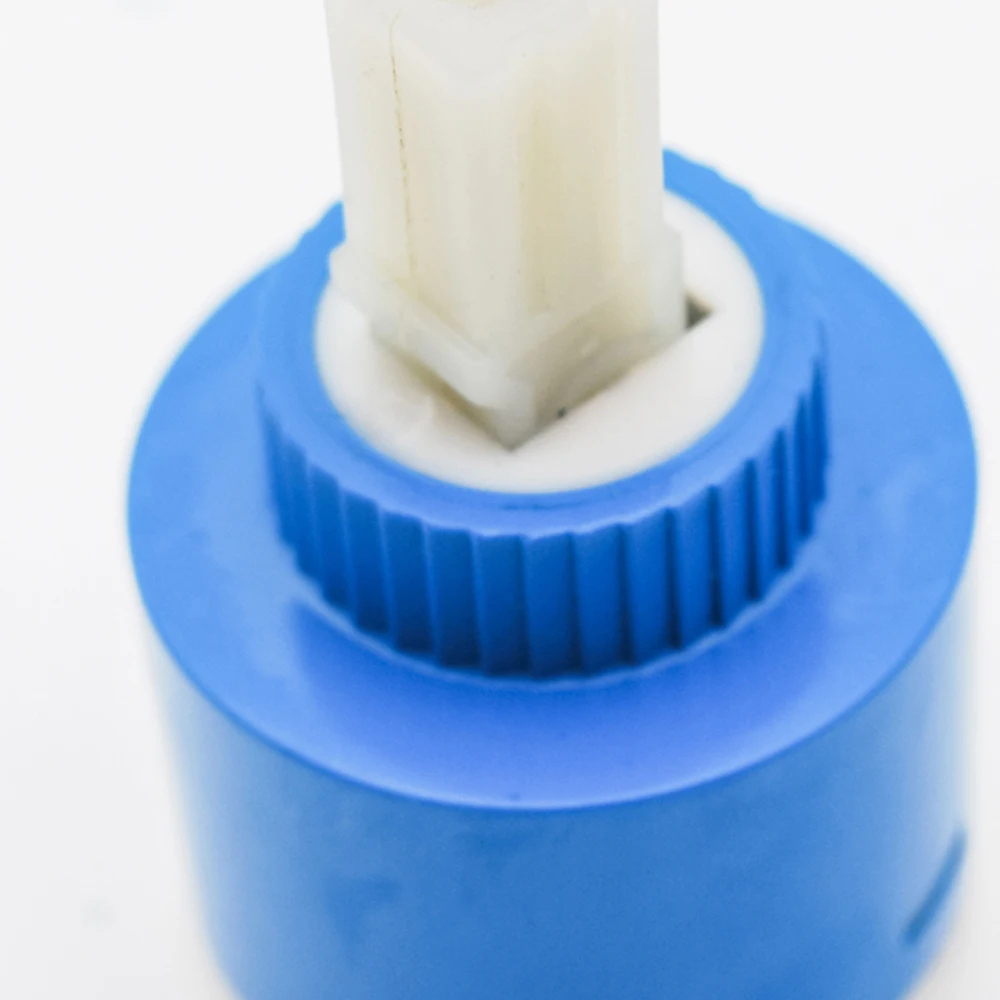 40mm Ceramic Disc Cartridge Cold & Hot Inlet Water Mixing Valve Shower Faucet Mixer Column Bar Tap Bath Plastic Valve Bathroom
