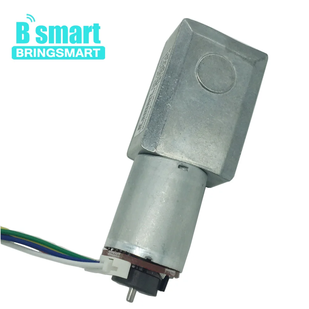 Электродвигатель редуктор Bringsmart червячный двигатель постоянного тока 12 В 24 мини