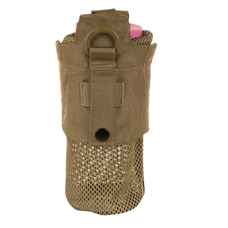 Открытый Тактический военная фляга сумка мешочек-держатель для Кипятильника Перевозчик Скрытая складная бутылка для воды пакет сумки - Цвет: Хаки