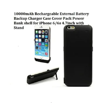 

Charger Case 5000mAh Rechargeable External Battery Backup Charger Case Cover Power Bank for iPhone 6/6s 4.7inch Freeshipping