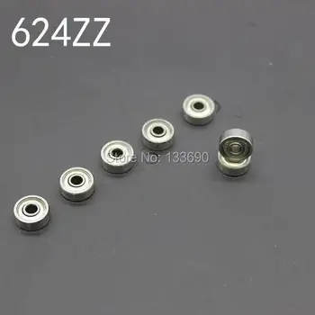 

10PCS/LOT 624 624Z 624ZZ ball bearing 4*13*5 mm chrome steel bearing 4x13x5 mm