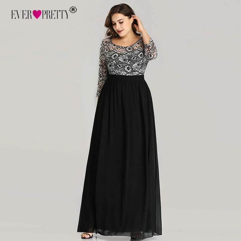 plus size lace long sleeve dresses