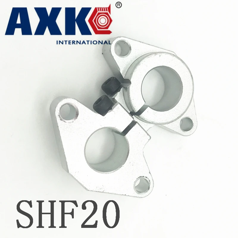 Axk 4 шт. Shf20 Линейный вал поддержка 20 мм линейный рельсовый Поддержка Xyz Таблица Cnc