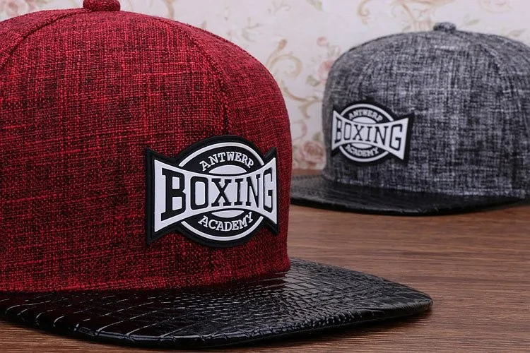 HATLANDERQuality лен хлопок Мужские snapback кепки резиновая патч хип хоп pu крокодиловой кожи бейсболка с плоским козырьком для обувь мальчиков и