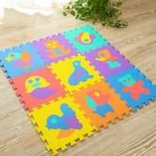 JCC Детские EVA пены головоломки игровой коврик/Животные Дети Образование ковер и ковер блокировки упражнений напольная плитка, каждый: 30 см X 30 см(без края