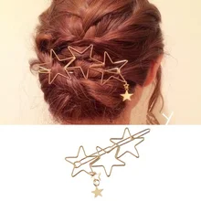 SMJEL модные свадебные аксессуары полые связанные звезды кисточкой заколки для волос Аксессуары Винтаж металлическая звезда шпилька подарок для девочки