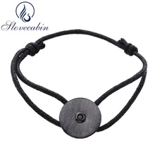 Lovecabin 925 пробы серебряные круглые черные веревочные браслеты для женщин винтажные амулеты регулируемые веревочные браслеты серебряные 925 ювелирные изделия