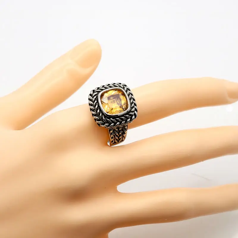 Модное, ААА цирконий, ювелирное изделие, титановая сталь, размер от 6 до 12, для мужчин или женщин, черный сапфир, антикварные кольца, мужское/женское кольцо на палец