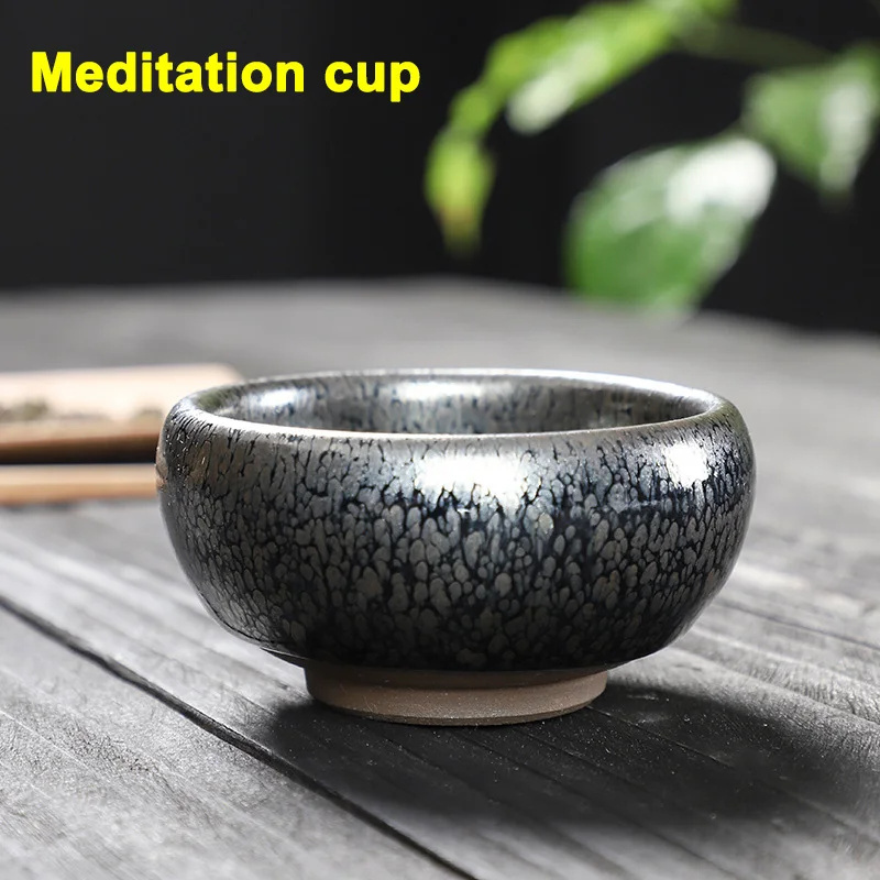 1 шт. керамическая чашка в китайском стиле, керамическая чайная кружка, столовая одежда для домашнего использования 2019ing - Цвет: Meditation Cup
