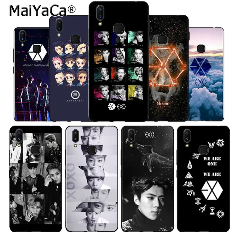 Защитный чехол для телефона MaiYaCa KPOP EXO LUCKY ONE vivo x20 plus x21 ud nex s x9s V9 V7 Y 83 чехол|Бамперы| |