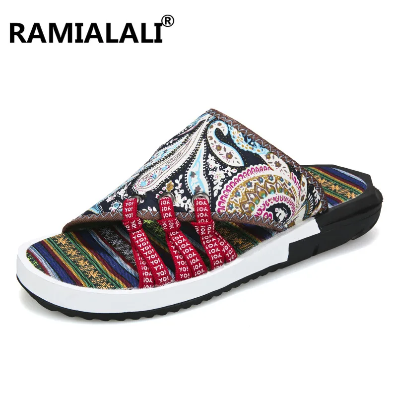 

Summer Fashion Mens Flip Flops Anti-slip Vintage Style Comfortable Classic Massage Beach Slippers