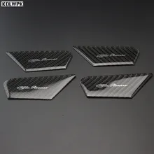 Capa para porta interior de fibra de carbono, 4 unidades, estilo de carro, guarnição para alfa romeo julia stvio acessórios